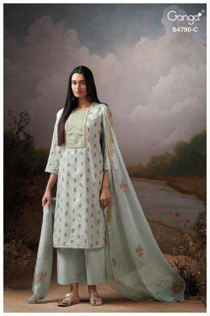 Ganga eshmita 4790 wholesale dress material market in pune
