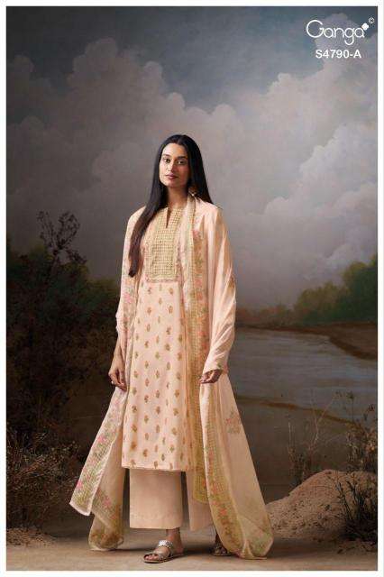 Ganga eshmita 4790 wholesale dress material market in pune