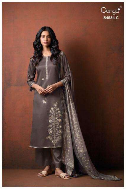 Ganga feska 4584 wholesale dress material suppliers in ahmedabad