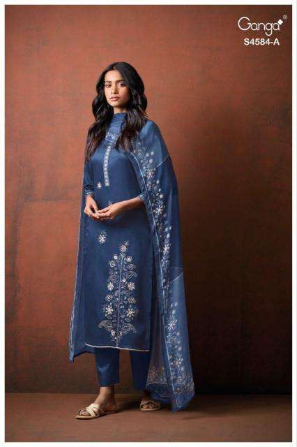Ganga feska 4584 wholesale dress material suppliers in ahmedabad