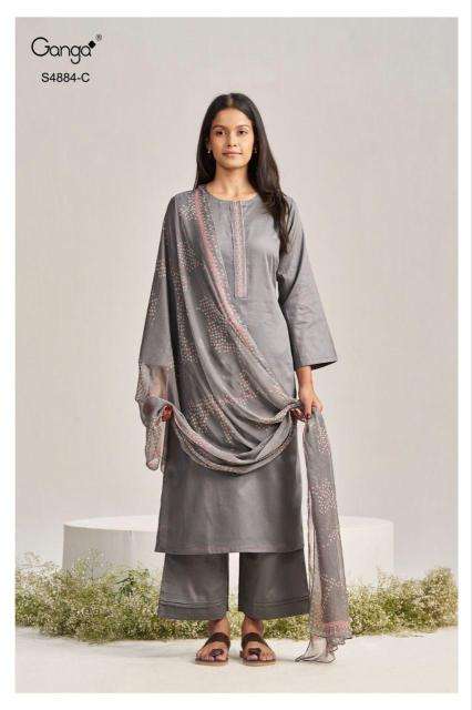 Ganga gaura 4884 wholesale dress materials in hyderabad