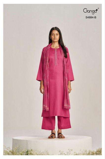 Ganga gaura 4884 wholesale dress materials in hyderabad