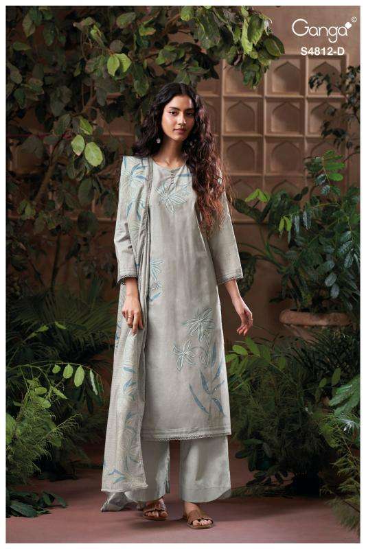 Ganga gunjika 4812 wholesale dress material market in surat