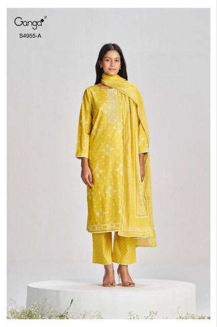 Ganga ibbani 4955 wholesale dress material market in pune with price