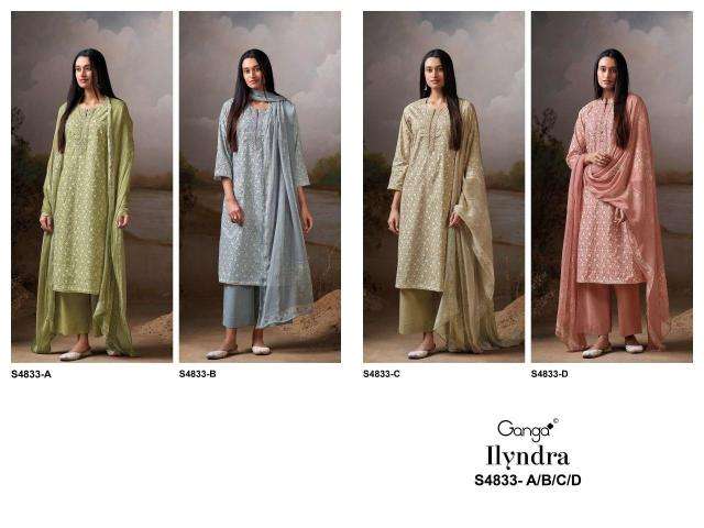Ganga ilyndra 4833 wholesale dress material hyderabad telangana