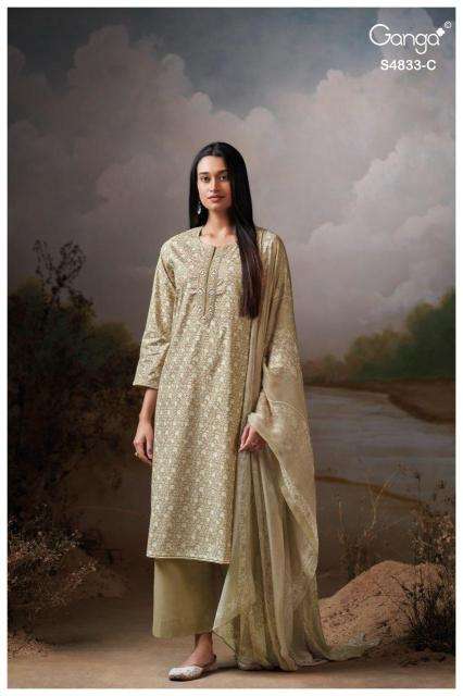 Ganga ilyndra 4833 wholesale dress material hyderabad telangana