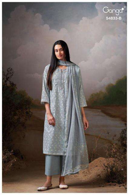 Ganga ilyndra 4833 wholesale dress material hyderabad telangana