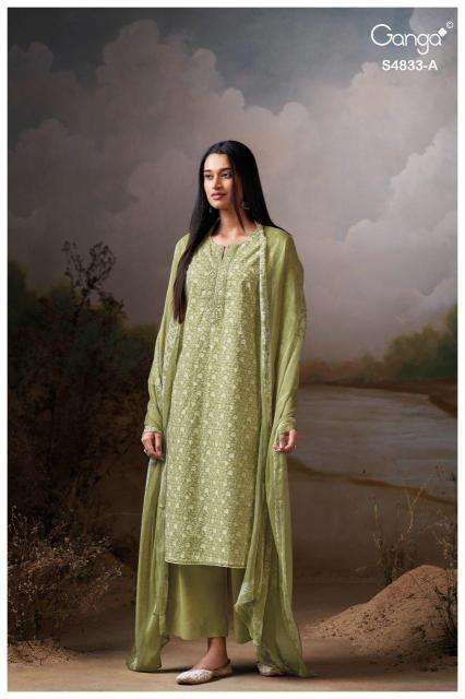 Ganga ilyndra 4833 wholesale dress material hyderabad telangana