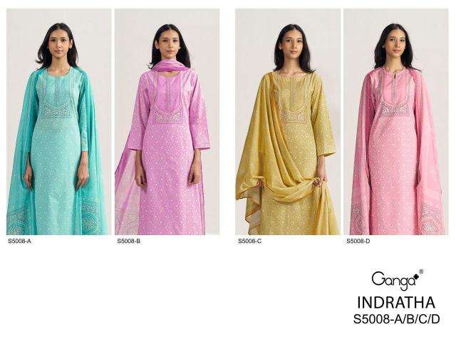 Ganga indratha 5008 wholesale dress material shops in kolkata