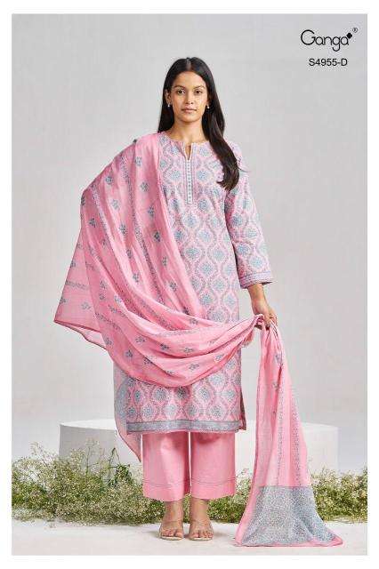 Ganga jagriti 5010 wholesale dress material in pune online