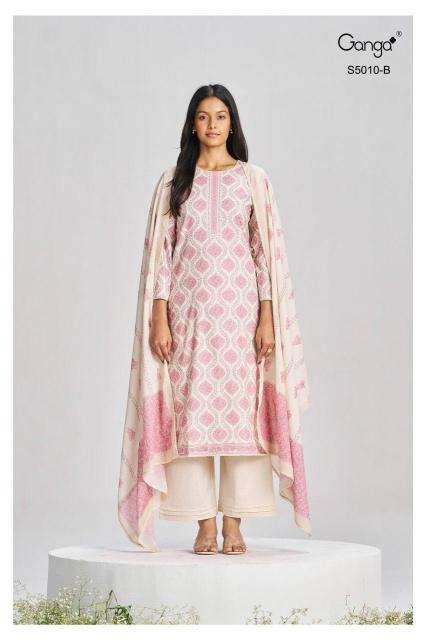 Ganga jagriti 5010 wholesale dress material in pune online