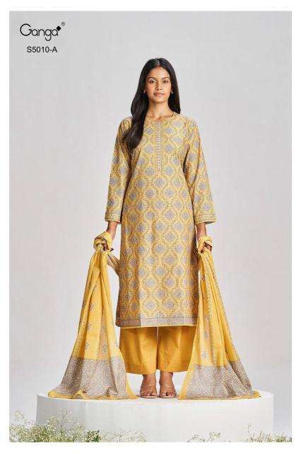 Ganga jagriti 5010 wholesale dress material in pune online