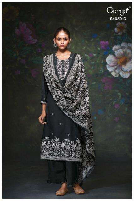 Ganga kivira 4959 wholesale dress material in gujarat