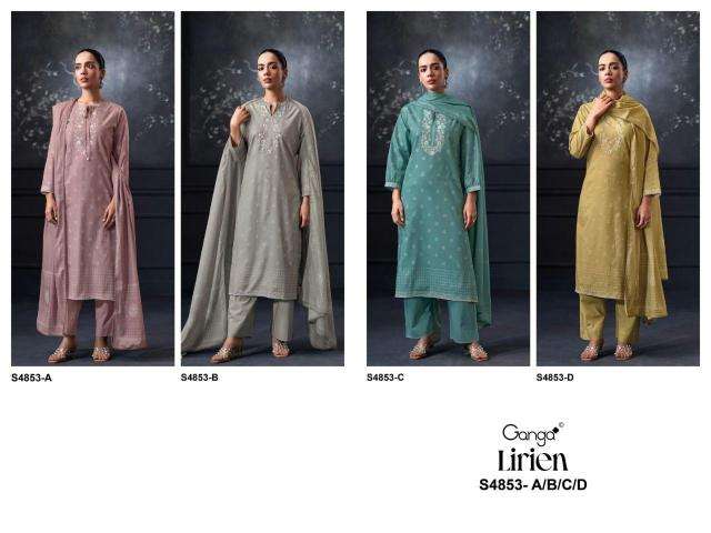 Ganga lirien 4853 dress material wholesale market in kolkata