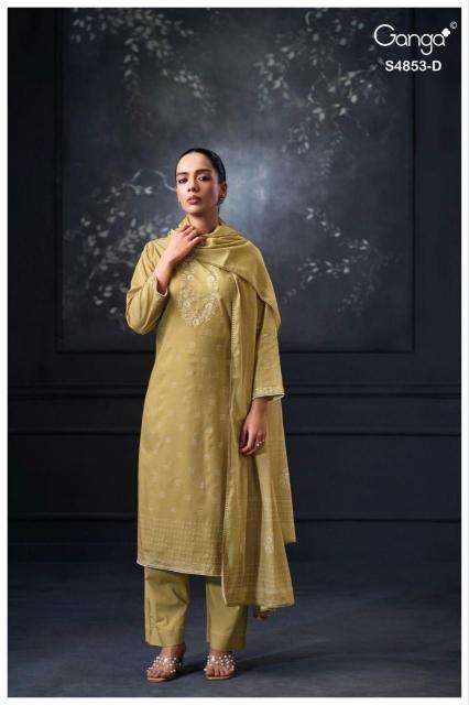 Ganga lirien 4853 dress material wholesale market in kolkata