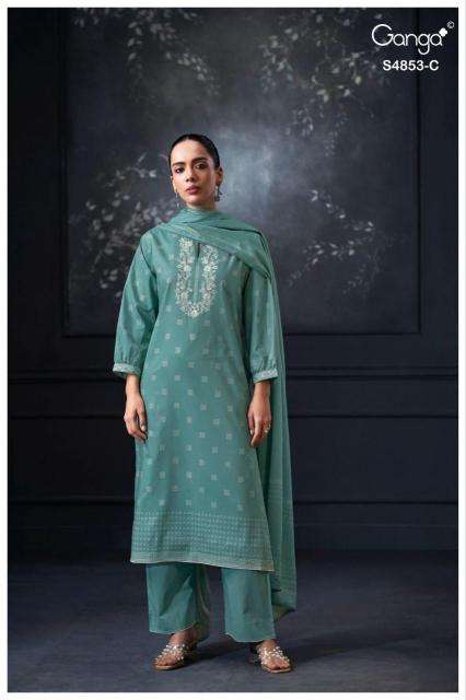 Ganga lirien 4853 dress material wholesale market in kolkata