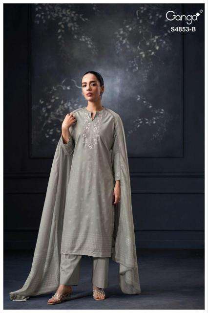 Ganga lirien 4853 dress material wholesale market in kolkata