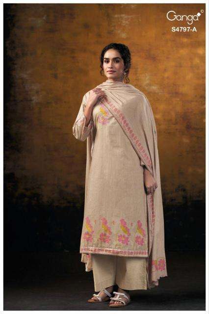 Ganga lishika 4797 pune dress material wholesale