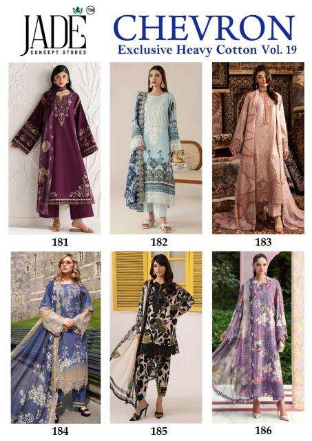 Jade chevron vol-19 salwar suits manufacturers in kolkata