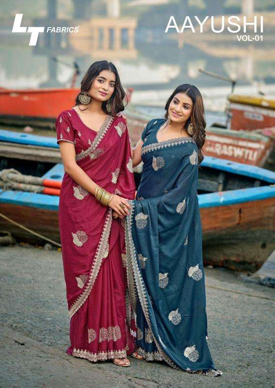 Kashvi aayushi-vol 1 fancy saree wholesale cloth market in ahmedabad