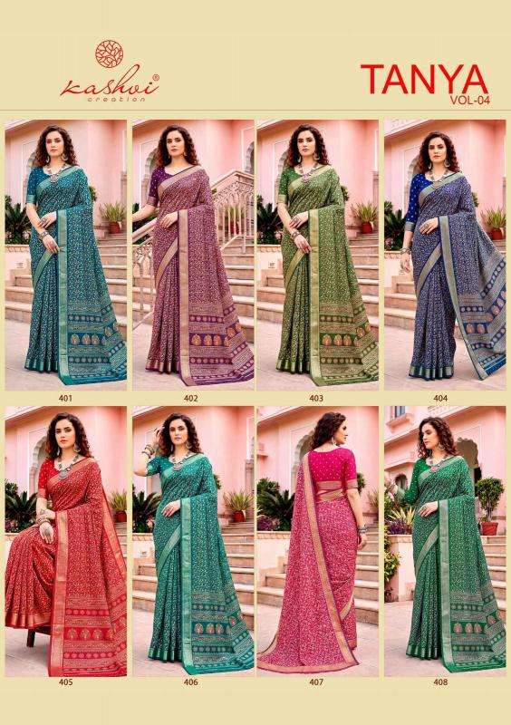 Kashvi tanya vol 4 best wholesale saree market in surat with price