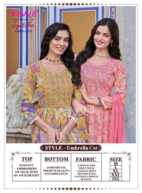 Kavya jyotika vol 38 wholesale kurti set india