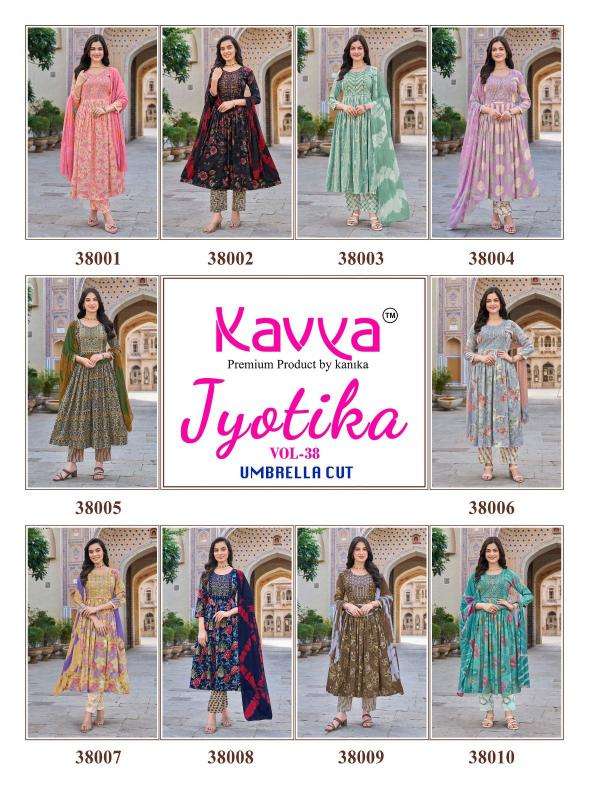 Kavya jyotika vol 38 wholesale kurti set india