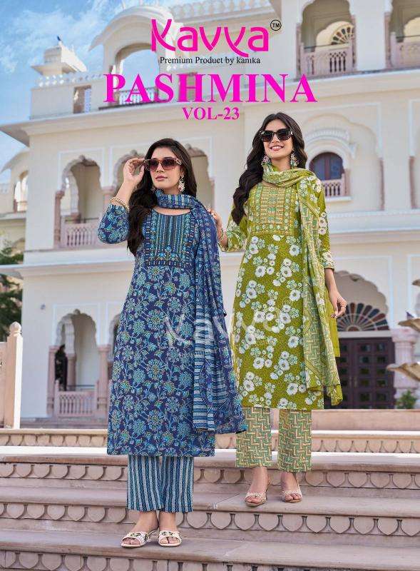 Kavya pashmina vol 23 kurti wholesale janta market