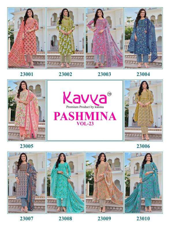 Kavya pashmina vol 23 kurti wholesale janta market