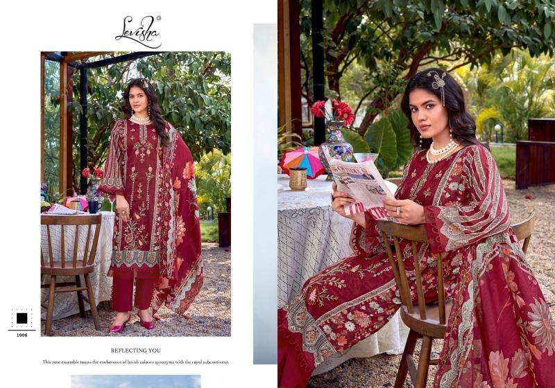 Levisha binsaeed nx-6 dress material wholesale dealers in kolkata