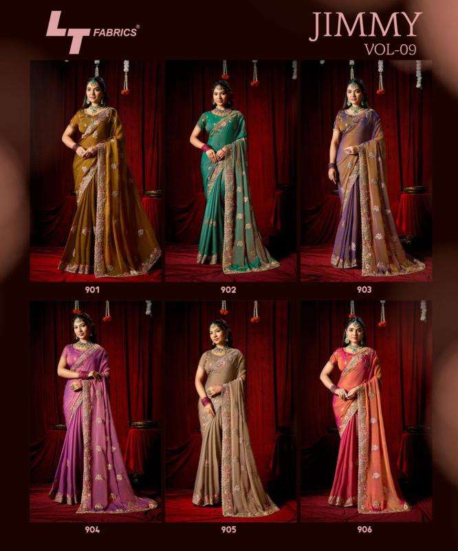 Lt fashion jimmy vol-9 wholesale indian saree online shopping