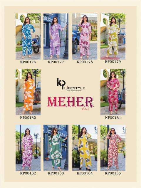 Meher meher vol-3 coord set wholesale kurti manufacturers in surat
