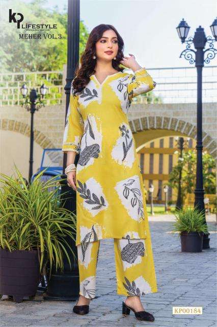 Meher meher vol-3 coord set wholesale kurti manufacturers in surat