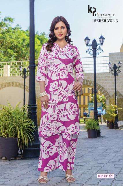 Meher meher vol-3 coord set wholesale kurti manufacturers in surat