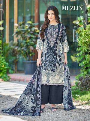 Mizaj muzlin vol-3 wholesale dress material market in ahmedabad with price