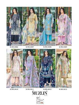 Mizaj muzlin vol-3 wholesale dress material market in ahmedabad with price