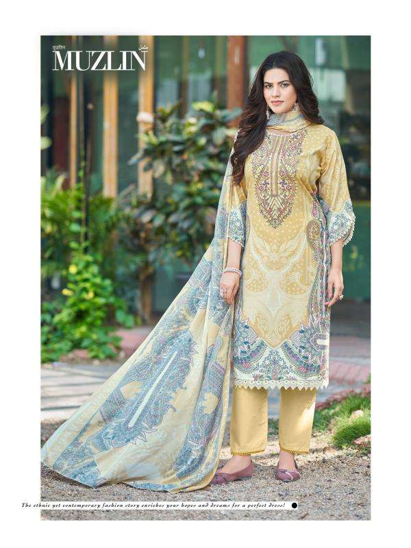 Mizaj muzlin vol-3 wholesale dress material market in ahmedabad with price