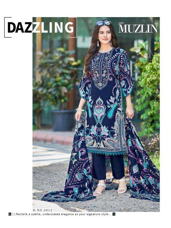 Mizaj muzlin vol-3 wholesale dress material market in ahmedabad with price