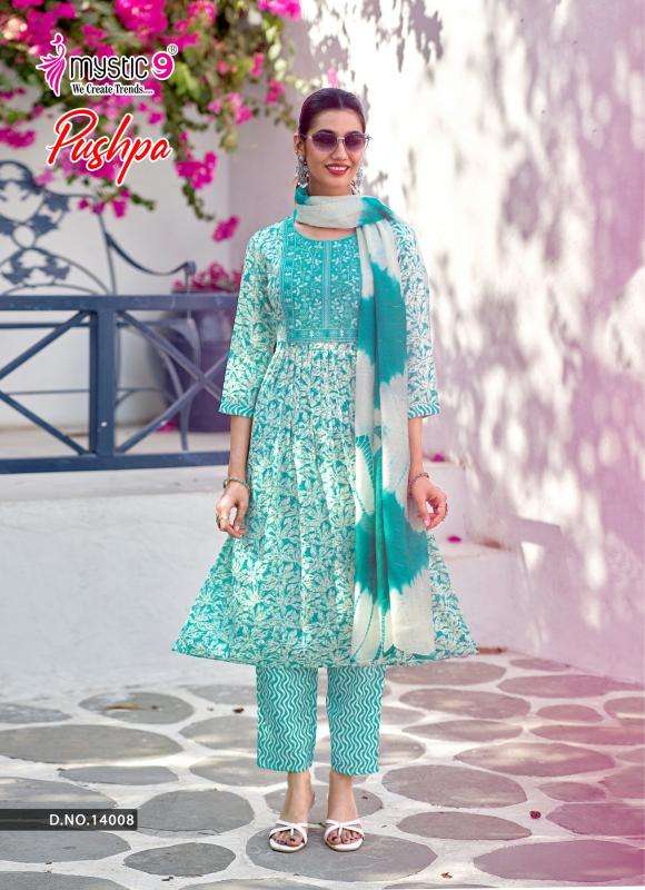 Mystic9 pushpa vol 14 wholesale kurti market in ahemdabad