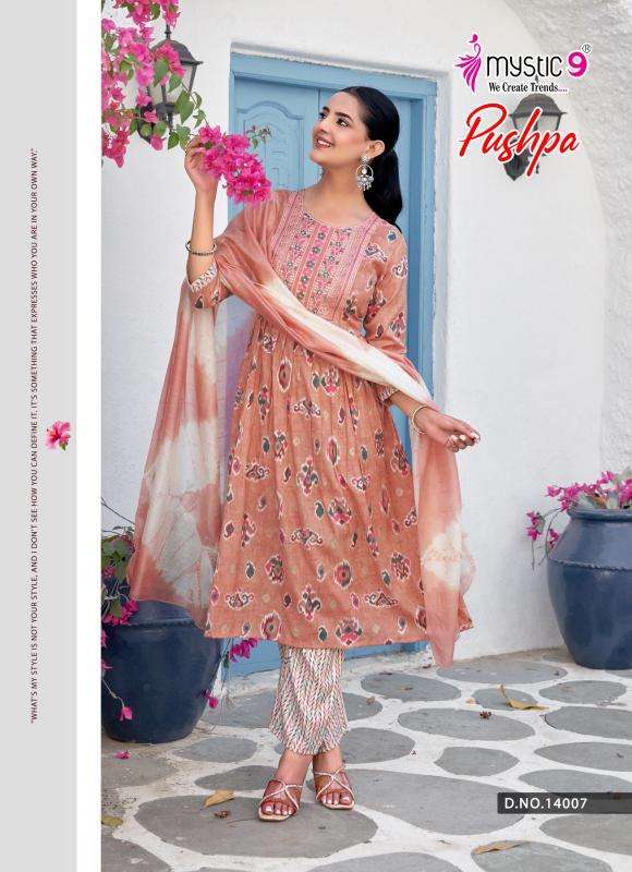 Mystic9 pushpa vol 14 wholesale kurti market in ahemdabad