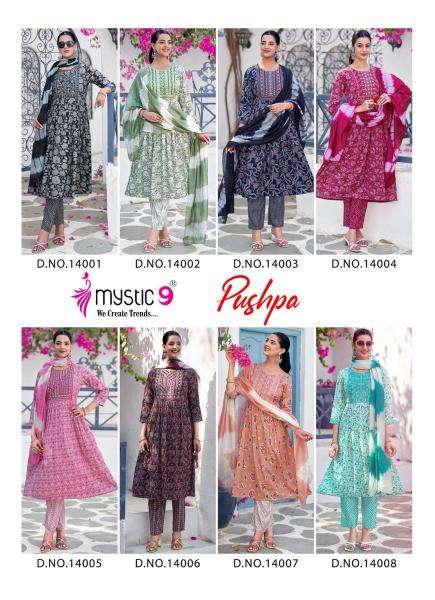 Mystic9 pushpa vol 14 wholesale kurti market in ahemdabad