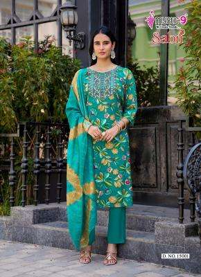 Mystic9 sabri vol 15 wholesale kurti set india