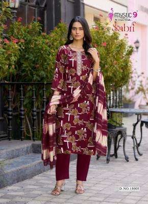 Mystic9 sabri vol 15 wholesale kurti set india