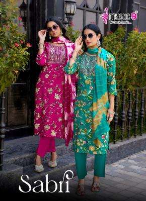Mystic9 sabri vol 15 wholesale kurti set india