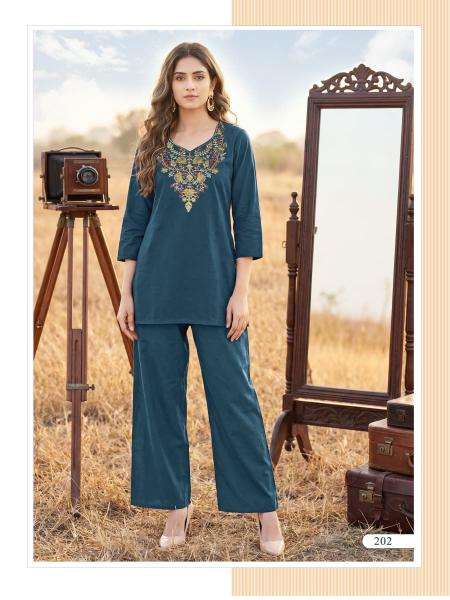 Ossm sara vol 2 cord set best wholesale kurti market in kolkata