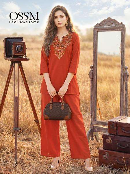 Ossm sara vol 2 cord set best wholesale kurti market in kolkata