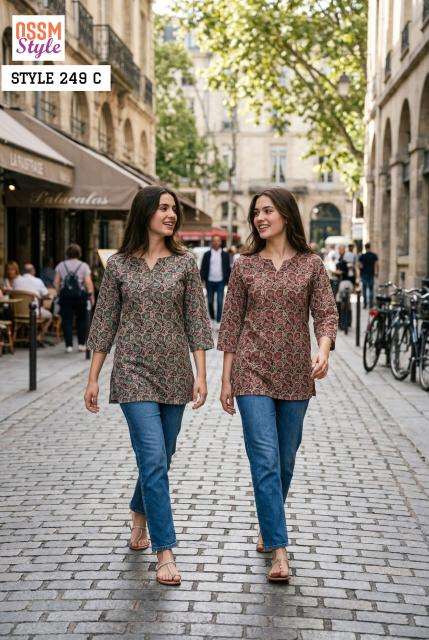 Ossm style 249 A best wholesale kurti market in burrabazar kolkata