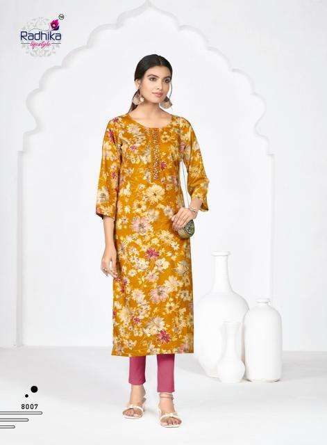 Radhika lifestyle alisha vol 8 wholesale kurti shop near me