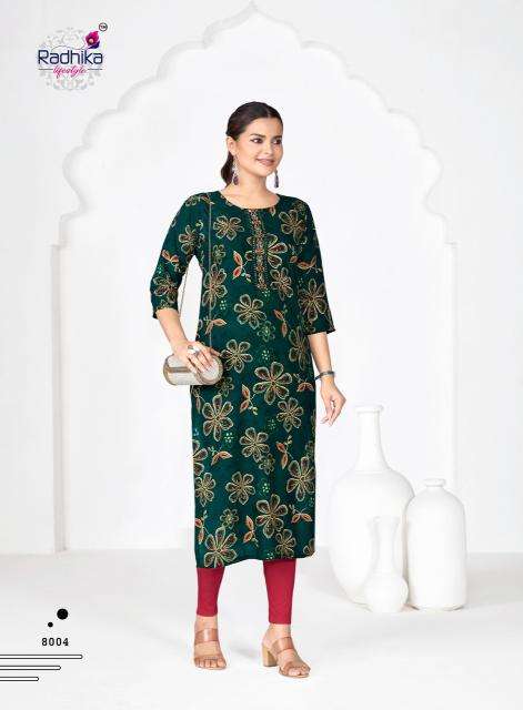Radhika lifestyle alisha vol 8 wholesale kurti shop near me