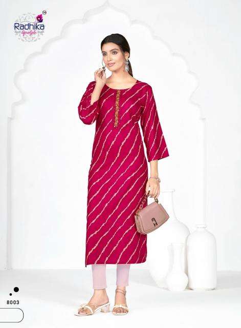 Radhika lifestyle alisha vol 8 wholesale kurti shop near me